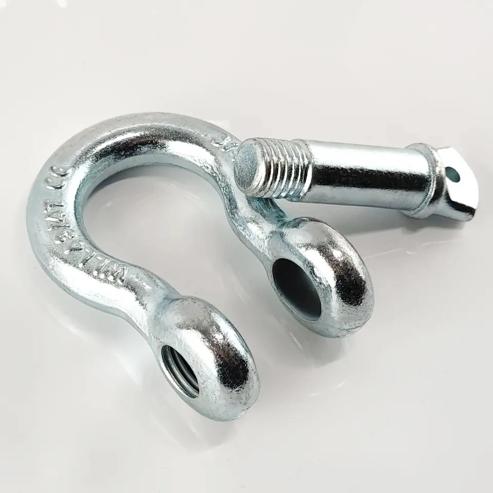 Rigging Hardware Galvanized Carbon Steel Industrial Bow Shackle G209