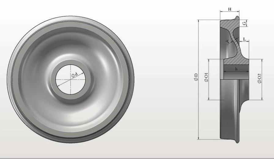 Spare Part OEM Wheel Forged Wheel Steel Wheel for Crane