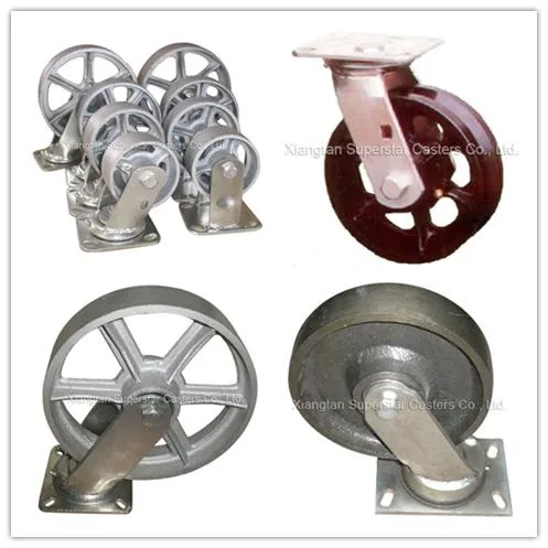 Industrial Semi-Steel Heavy Duty Caster Wheel 100mm 125mm 150mm 200mm