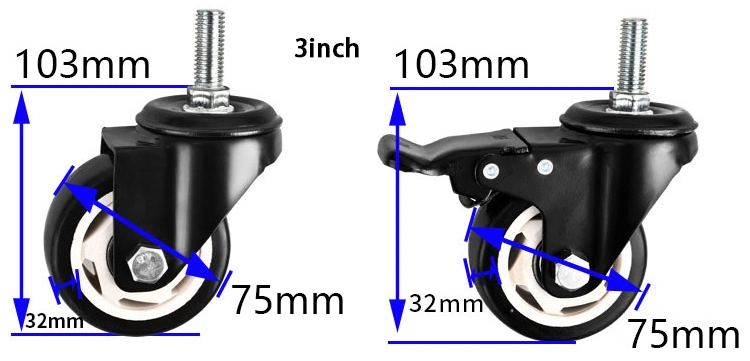 ODM OEM 2 Tons Cast Iron Polyurethane Caster Wheel Super Heavy Duty Extra Heavy Duty 2000kgs Heavy Duty Caster Castor Wheel