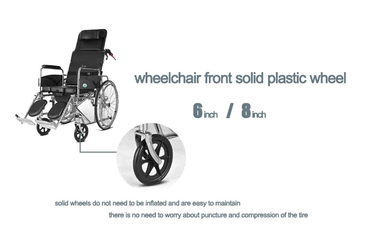 Jq Caster Walker Rollator Swivel Plastic Small Solid Airless Wheel 200mm