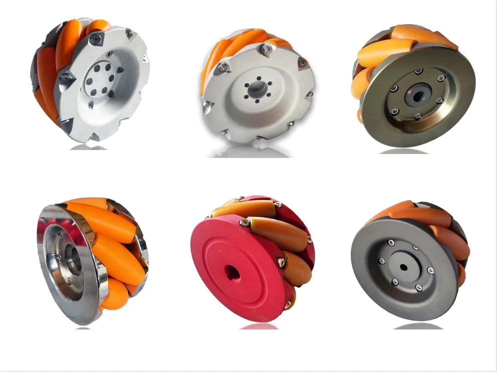 Mecanum Wheels, Caster Wheel, Trolley Wheel, Rubber Wheel, Nylon Wheel, 4 Inch for Agv Forklift Parts
