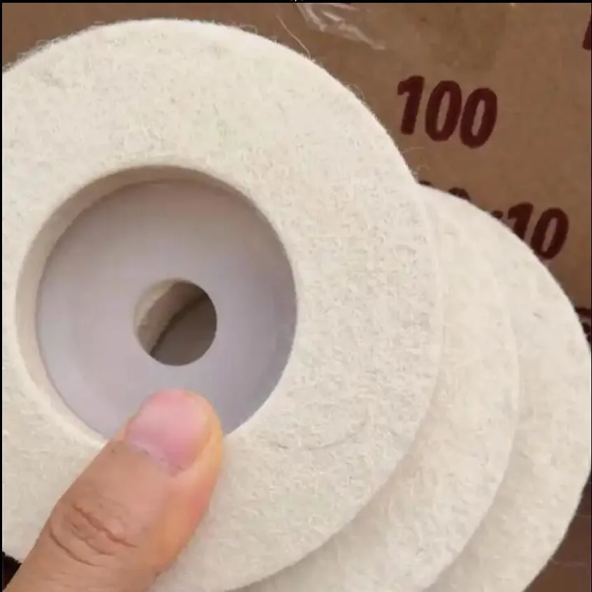 1inch -7inch 100% Wool Felt Polishing Wheel with Plastic Backing Buffing Wheels
