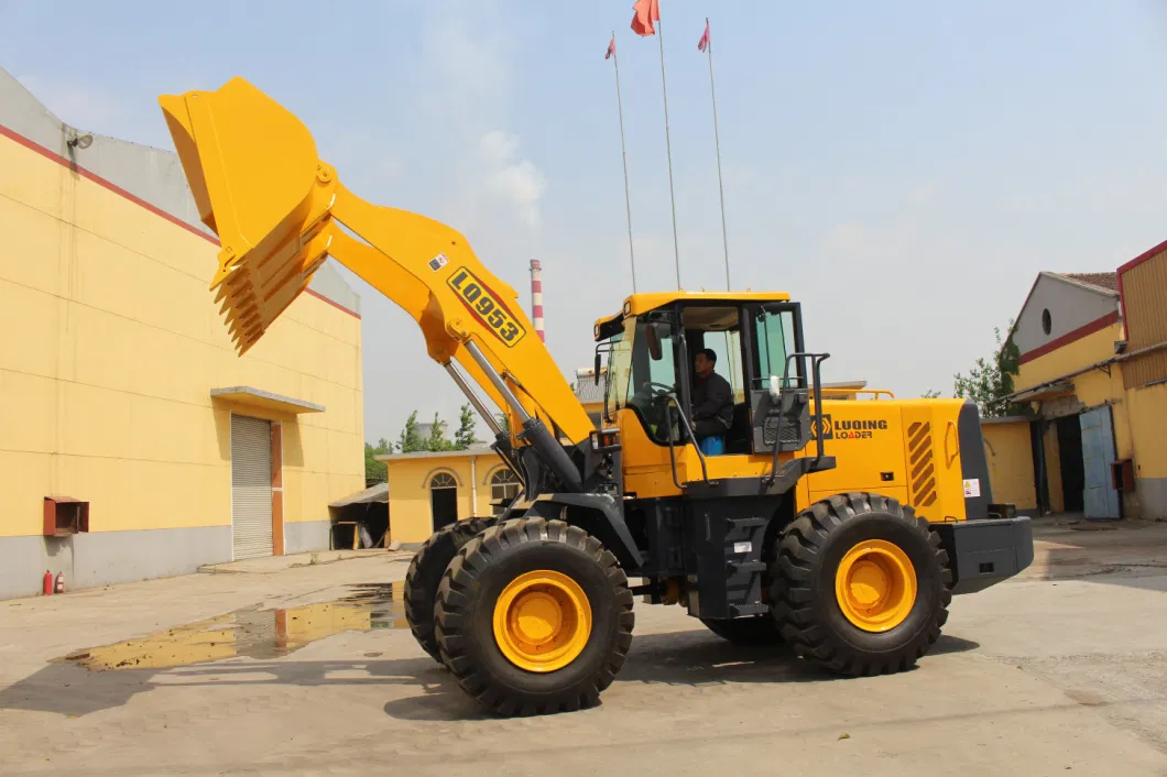 Small/Middle/Big/Large Sdlg Design 5 Tons 953 Shoel Wheel Loader with 3 Cbm Bucket&amp; Free Spare Parts for Maintanance&Mixer Bucket&Rock Bucket &Dozer Blade