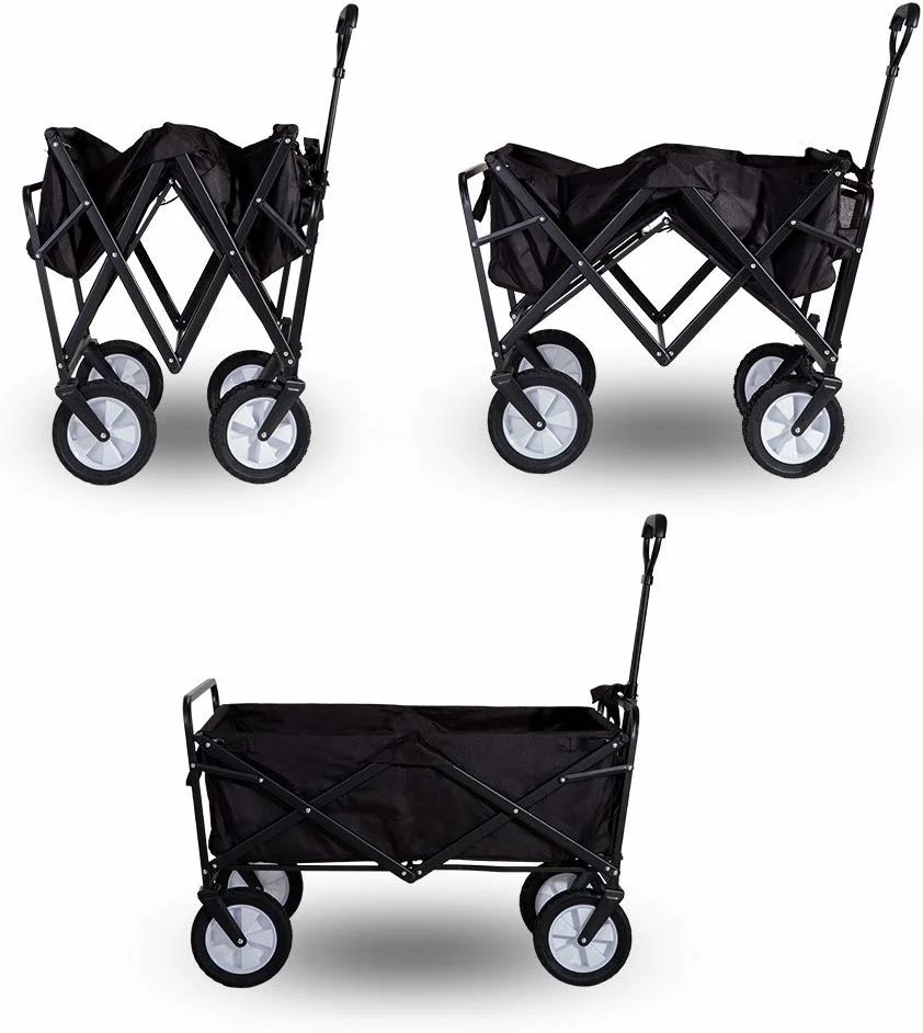 Camping Garden Outdoor Collapsible Wagon Utility Folding Cart Heavy Duty All Terrain Wheels