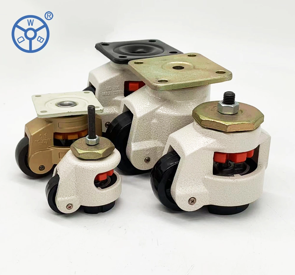Caster Factory Hot Sell Wbd 40f 60f 80f 100f 120 150f Leveling Adjustment Caster Plate Casters Wheels Load Master Caster Wheels