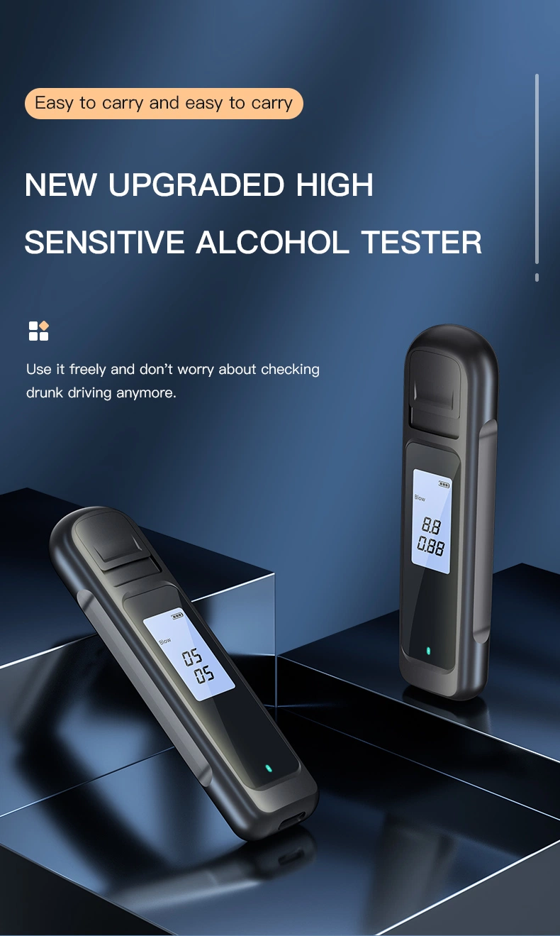 Wholesale Breathalyzer Manufacturing Factory Supply Driving Safety Personal Use Color Digital Breathalyzer Alcohol Tester