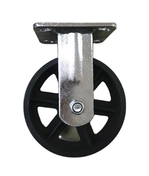 Hot Sale Heavy Duty Cast Iron 5&quot; Durable Trolley /Warehousing Swivel Caster Wheel with Double Brake