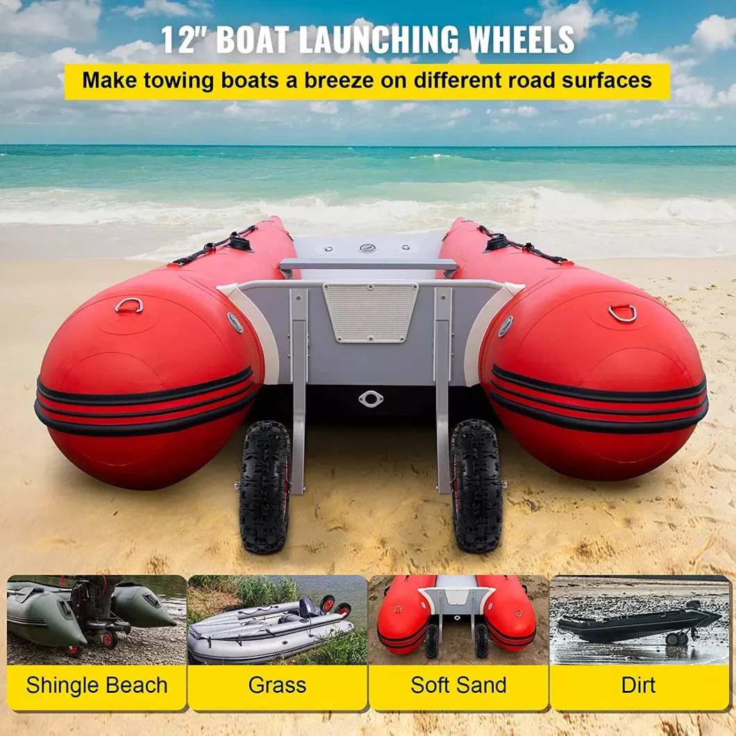 The Best Marine Hardware Boat Launching Wheel with Nonskid Tyre for Inflatable Boat