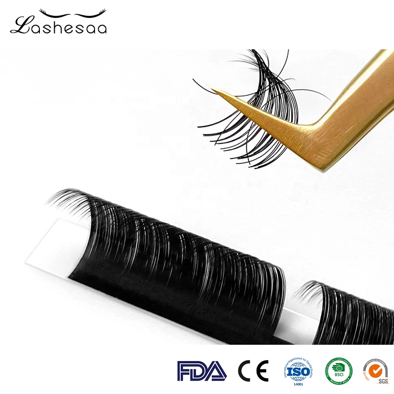 Mengfan China Wholesale Beauty Products Make up Eyelashes Colorful Lash Extension Premade Fans Individual Eyelash Extension Volume Lashes Eyelashes