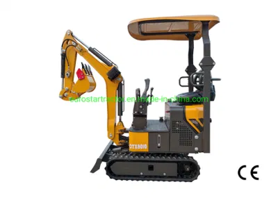 Mini cingolato idraulico piccolo slittamento della terna per escavatori CE Ex8010 Escavatore per ingegneria meccanica delle ruote agricole Deisel EPA4f