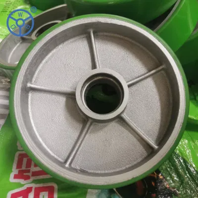  Ruota per carrelli elevatori a forche in PU pressofuso Ylcaster Factory Direct per pallet a mano Ruota industriale per camion