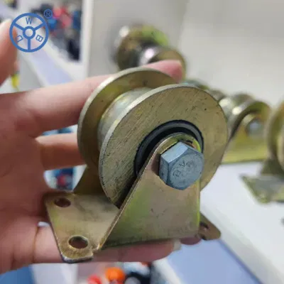  Ruote con cancelli scorrevoli WBD, doppio cuscinetto a sfere, gola H, ruota Ruota rigida per impieghi gravosi con staffa per guida cingolo H. Cancello vialetto mobile