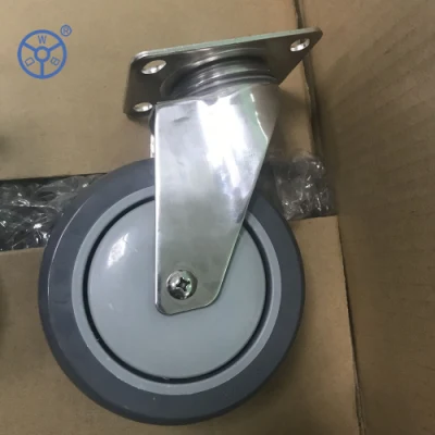 WBD Rueda De Acero freno ruota non ossidabile PU bloccabile Ruota