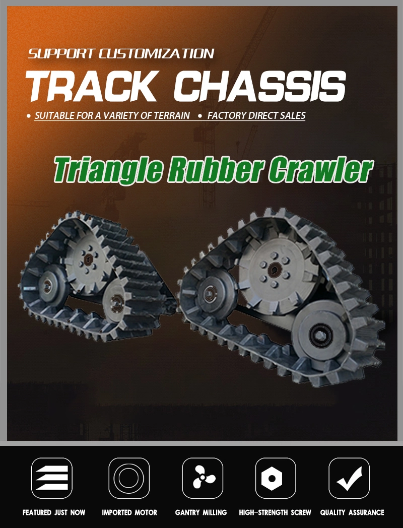 Harvest Machine Triangle Crawler Track System Replace Tyre Rubber Track Wheel for Claas Case Ih Farm Tractor