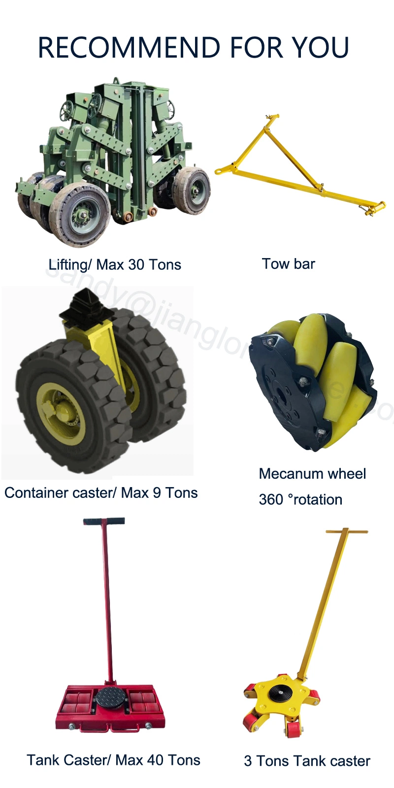 Rigid Industrial Heavy Duty Caster Wheels for Trolley