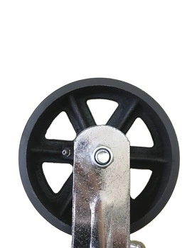 Hot Sale Heavy Duty Cast Iron 5&quot; Durable Trolley /Warehousing Swivel Caster Wheel with Double Brake