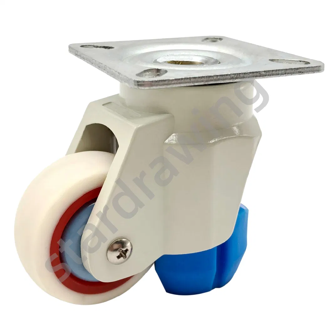 Stardrawing Small Size Casters Leveling Castors and Leveler 110kg Load Capacity