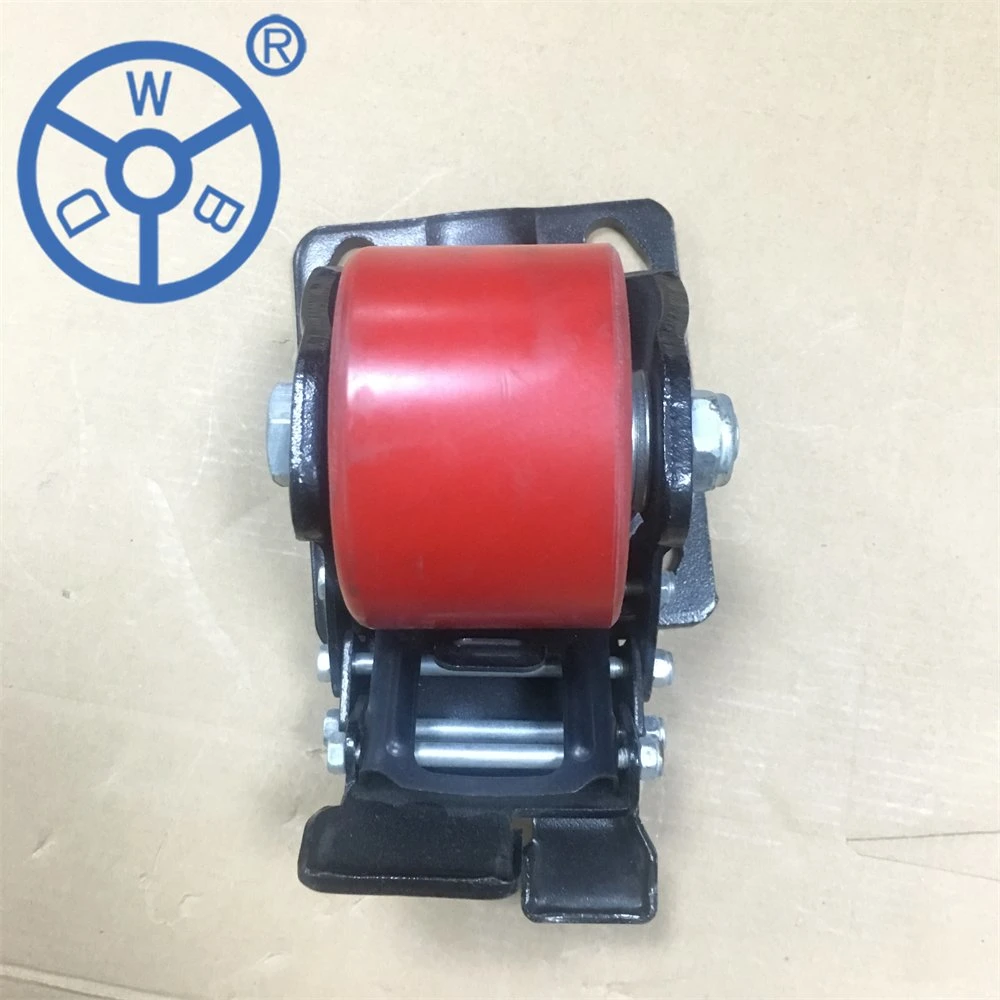 Wbd 3 Inch 500kg High Load Low Profile Casters Iron PU Wheel Small But Heavy-Duty Business Machine Castor for Furniture and Equipment