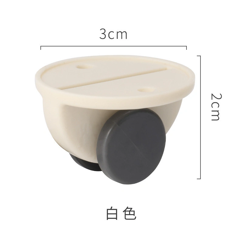 360 Degree Rotation Sticky Self Adhesive Caster Mini Swivel Pulley Roller Wheels for Furniture Bottom