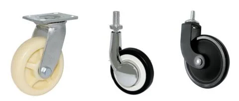 2.5 Inch Swivel Top Plate Roller Ball Caster Wheel with Brake for Furniture
