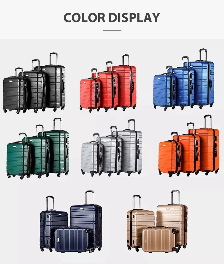 Big Lots Bags Manufacturing ABS Suitcase Luggage Trolley Spinner Wheels Luggage Set