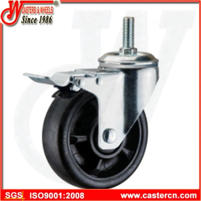 5 Inch Swivel PP Caster with Side Brake
