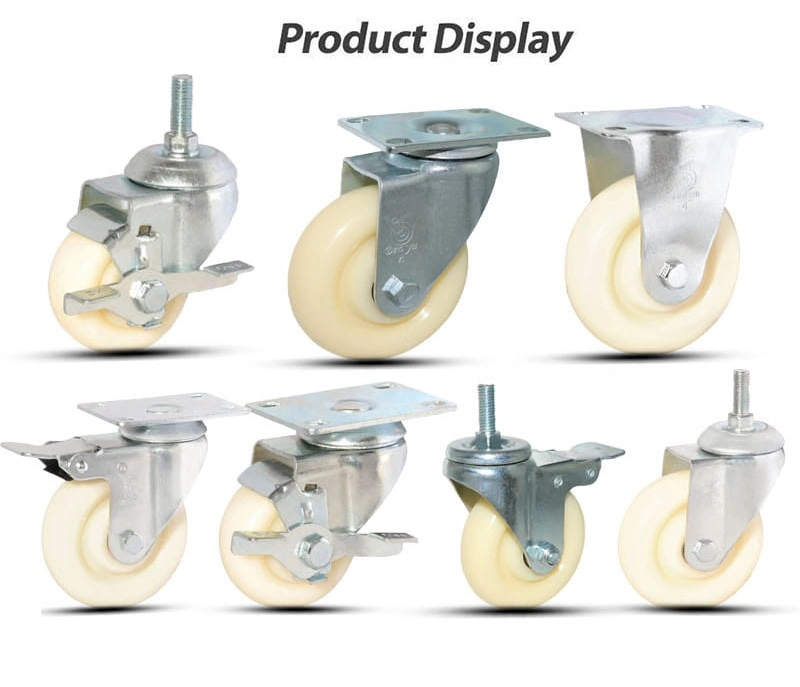 Medium Duty Mini Double Ball Bearing Plastic Caster Wheels