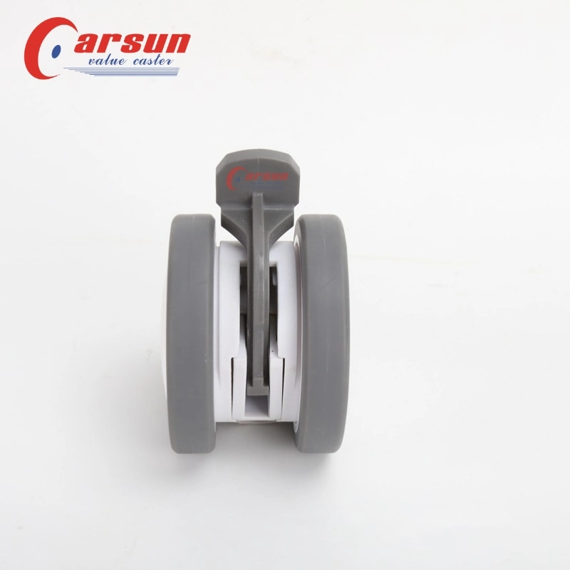 3/4/5inch TPR Double Wheels Medical Casters Hospital Bed Casters Swivel Casters for Medical Equipment and Instruments