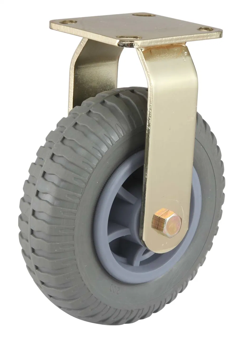 8/10 Inch Gold Plating Heavy Duty Pneumatic Rubber Caster Wheels