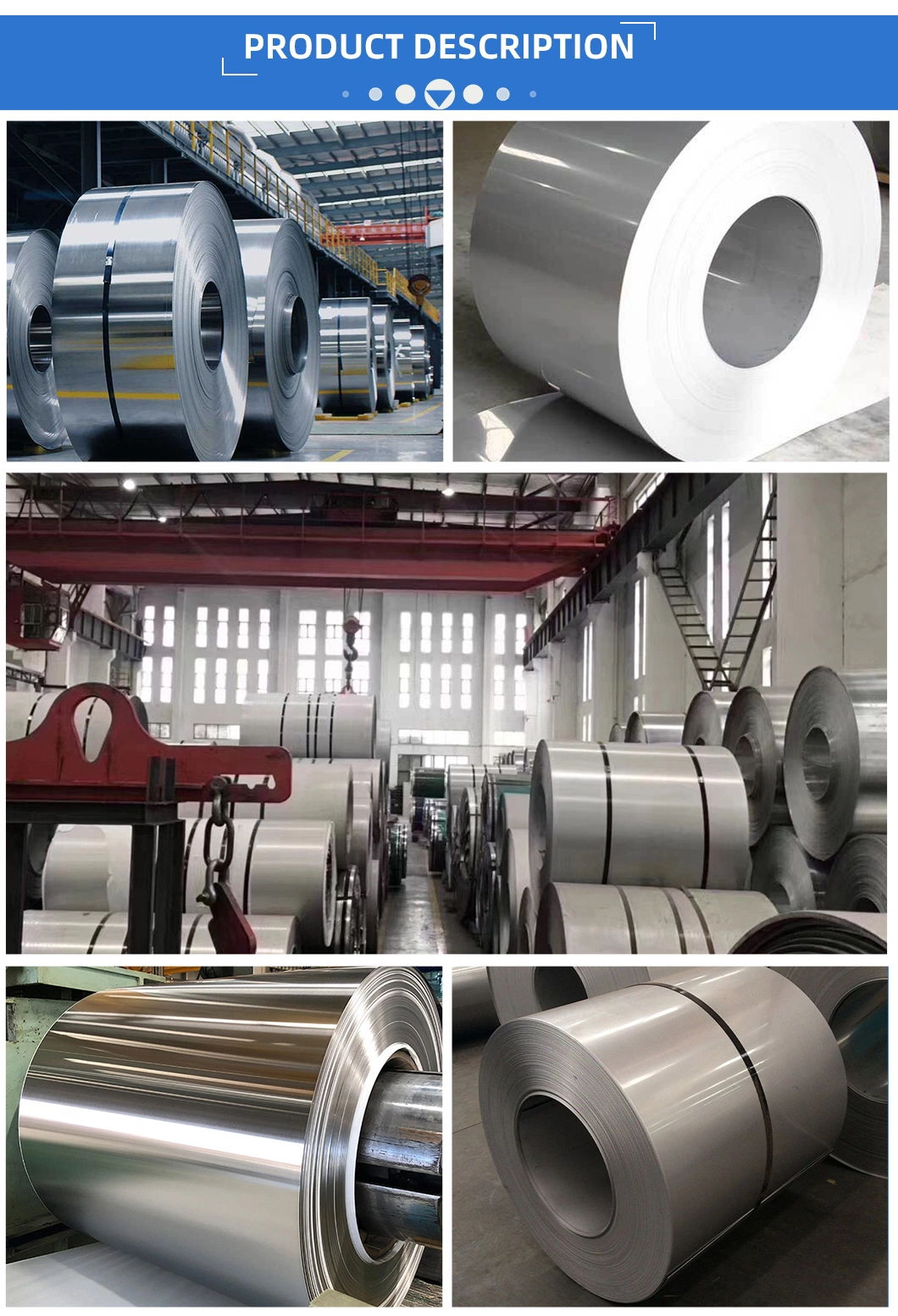 Complete Specifications 304/309/310/316/440/625/800/901/903/904L Stainless Steel Strip/Coil for Building Material/Industrial Equipment Components