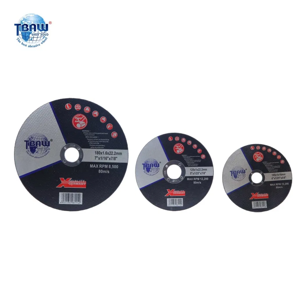 107*1*16 mm Super Thin Abrasive Disc Cut off Wheel for Stainless Steel and Metals