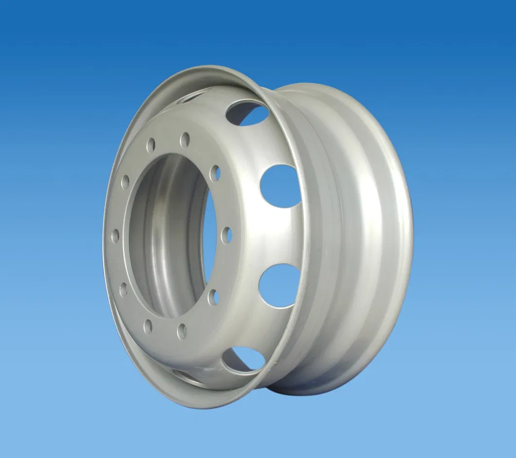 League 8/ 10 Holes European Standard 22.5X9.00/8.25/7.5 Heavy Duty Steel Truck Tubeless Wheel