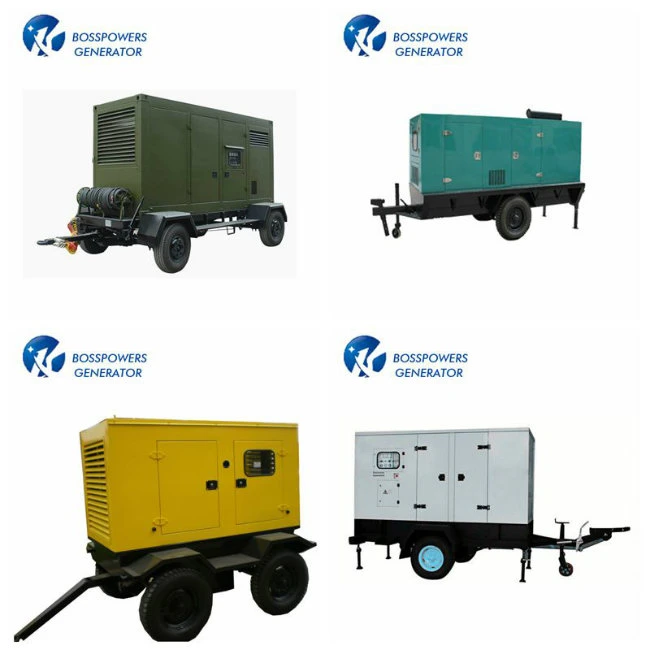 5-1500kw Mobile Diesel Generator Sets with 4 Wheel Trailer