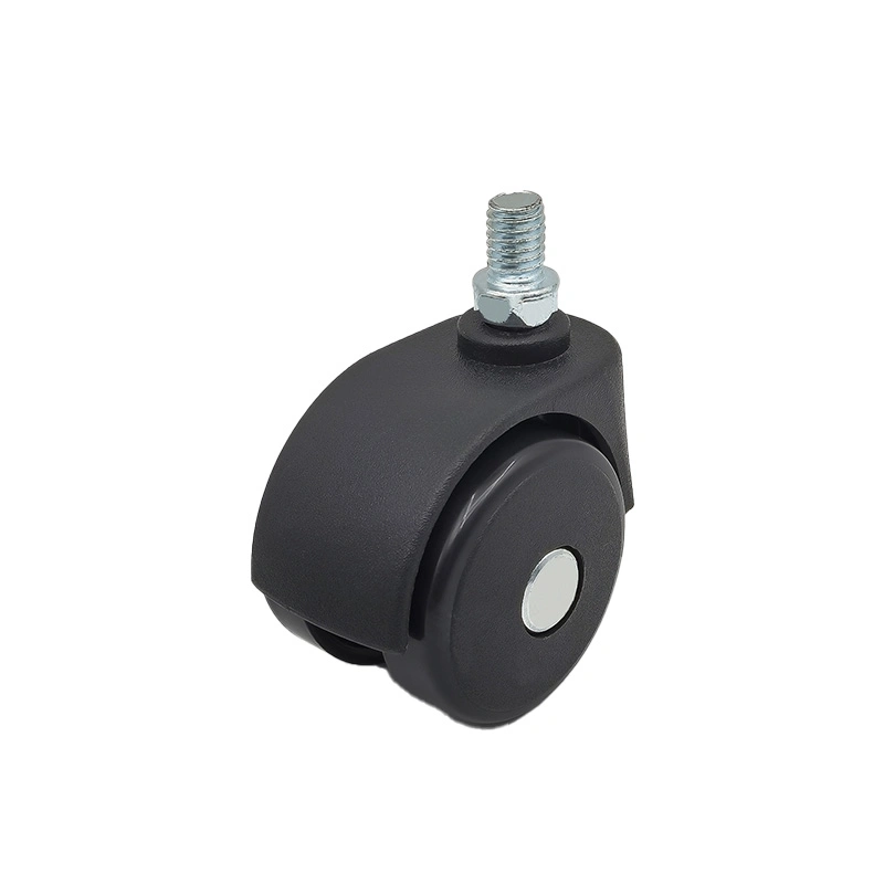 Black Gray Small Chair Caster 35mm Furniture Casters Wheels Office Stem Caster