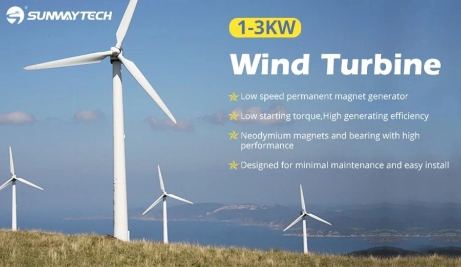 High Performance Sunway Horizontal Small Companies Industrial Technology Wind Turbine Vertical Windturbine