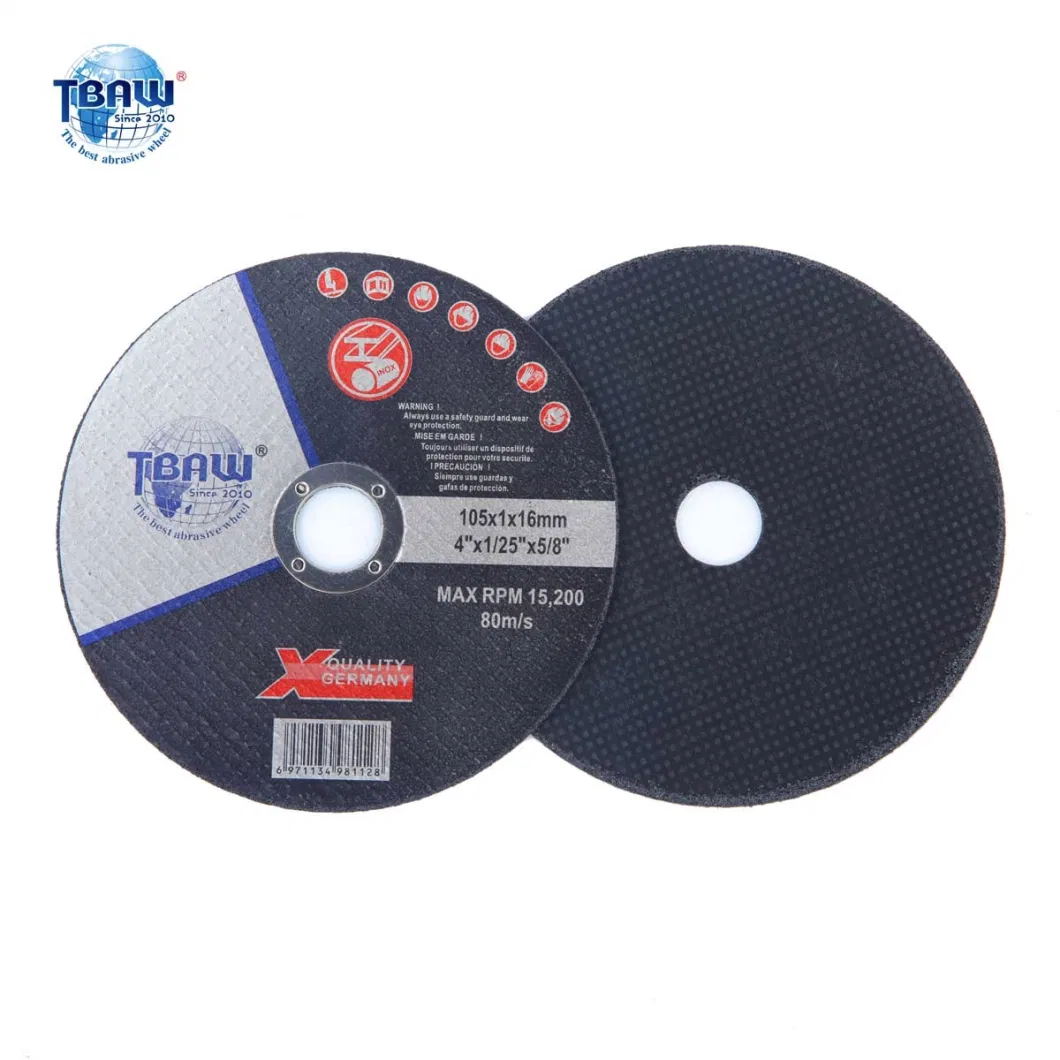 107*1*16 mm Super Thin Abrasive Disc Cut off Wheel for Stainless Steel and Metals