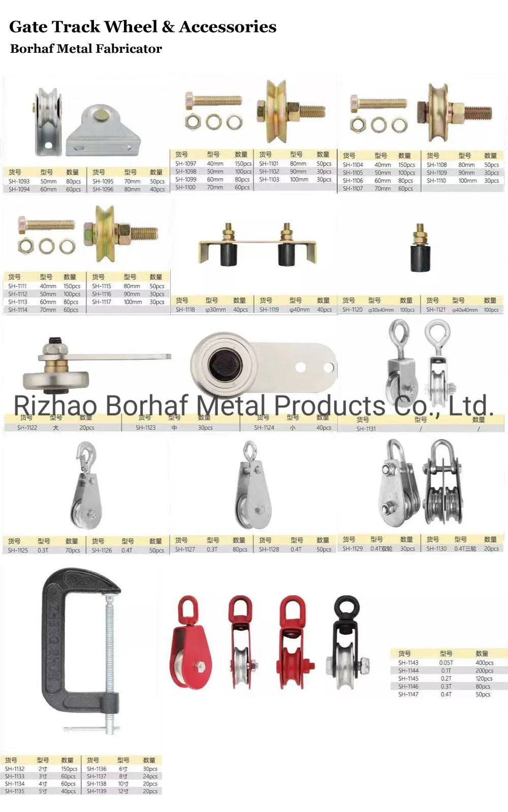 Groove Wheel Heavy Duty Rigid Caster Wheel with Bracket for Inverted Track, Rolling Gate