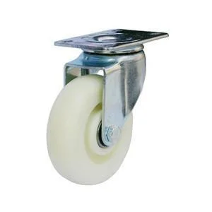 Trolley Wheel, Heavy Duty Solid Polyurethane Trolley Industrial Caster Wheel, 6 Inch Caster Wheel with Polyurethane, Swivel Caster with PU Wheel