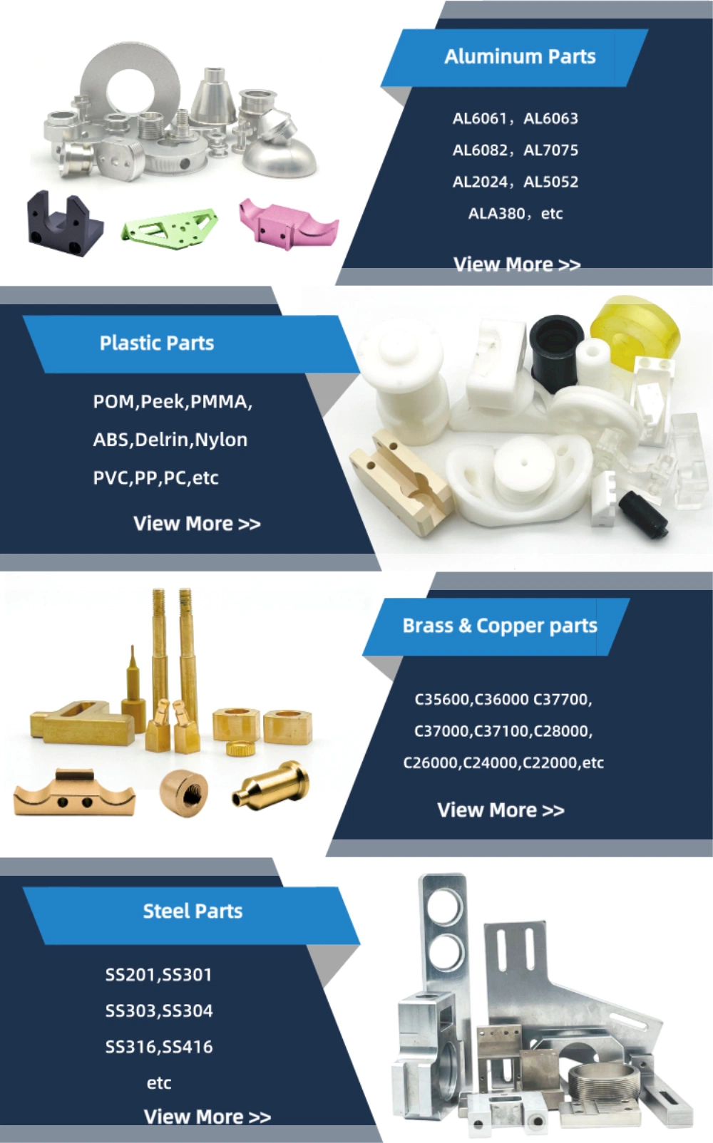 CNC Aluminium Parts Industrial Parts and Components Machining of Stainless Spare Parts