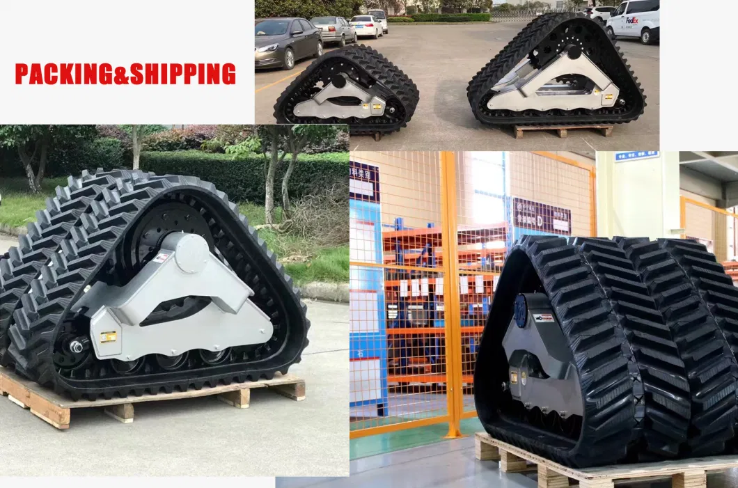 36 Inch Rubber Track Triangle Crawler Track Wheel for Case Ih /John Deere/ Claas Combine Harvester 300HP-500HP S660 S670 S680 S690 6088 6130 6140 7130 470 570