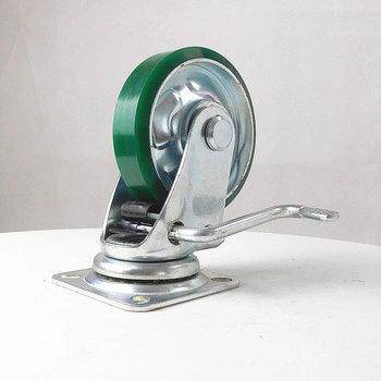 Good Quality Wearing Resisting Industrial 5.2&quot; Trolley Carts/Stock Carts Swivel Caster Wheel with Total Lock Brake