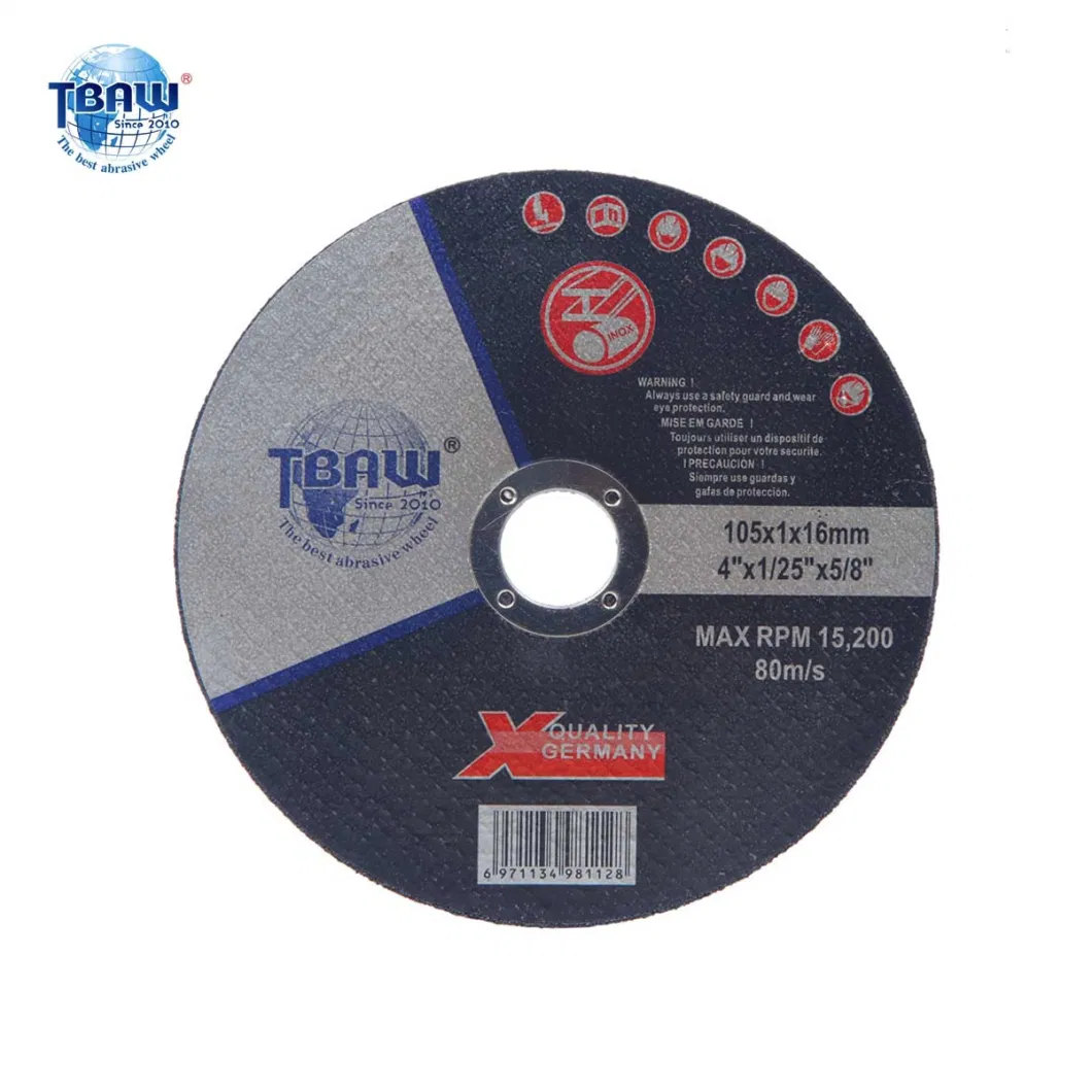 107*1*16 mm Super Thin Abrasive Disc Cut off Wheel for Stainless Steel and Metals