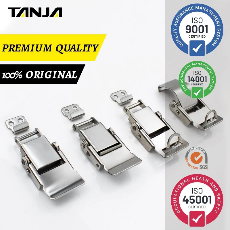 Industrial Stainless Steel Hardware Flexible &amp; Damping Toggle Latch for Medical Devices with Lockhole Buckle Hasp