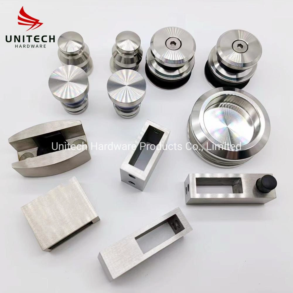 Satinless Steel Frameless Glass Sliding Door Roller Glass Door Wheels Sets for Single Door