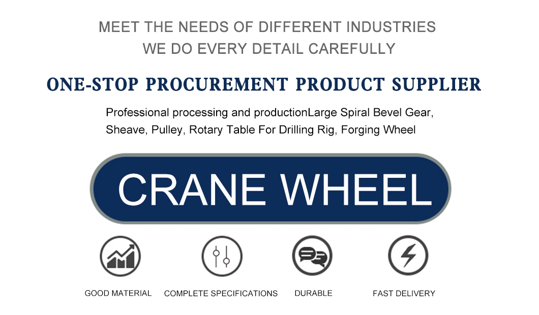 Wear-Resistant Pressure-Resistant Super Load-Bearing Container Crane Hot Sale Forged Wheel