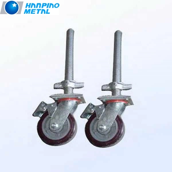 Hanpiao 6 Inch Industrial Casters Load Capacity 850kg Iron Core PU Swivel Heavy Duty Caster Wheels