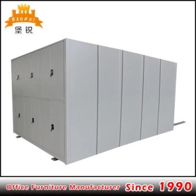 6 Layers Metal Furniture Electronic Compact Movable Shelving