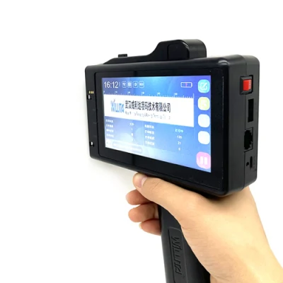 English Language Qr Bar Batch Code Date Number Logo Expiry Date Label Plastic Bottle Hand Jet Handheld Thermal Inkjet Printer