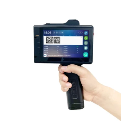 English Language Qr Bar Batch Code Date Number Logo Expiry Date Label Plastic Bottle Hand Jet Handheld Thermal Inkjet Printer